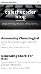 Mobile Screenshot of colethecoder.com